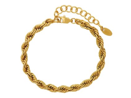 ELENYS Milano Chain  pozlacený náramek 18K žluté zlato