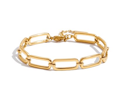 ELENYS Verona Link  pozlacený náramek 18K žluté zlato