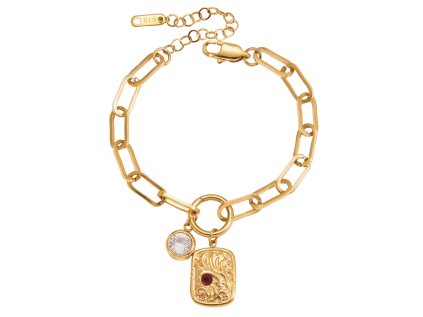 ELENYS Relic Chain  pozlacený náramek 18K žluté zlato