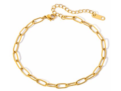 ELENYS Classic Chain  pozlacený náramek 18K žluté zlato