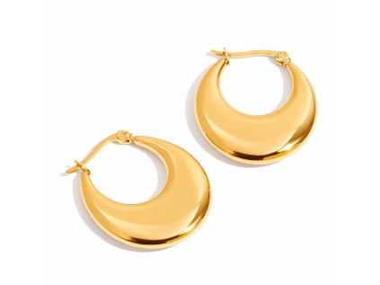 ELENYS Icona Gold  pozlacené náušnice 18K žluté zlato