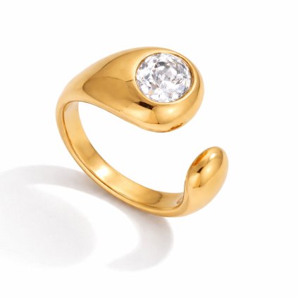 ELENYS Bold  pozlacený prsten 18K žluté zlato