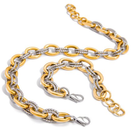 ELENYS Dual Essence set  pozlacený set 18K žluté zlato