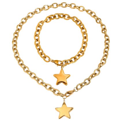 ELENYS Nova set  pozlacený set 18K žluté zlato