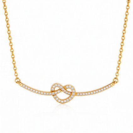 ELENYS Eterna  pozlacený náhrdelník 18K žluté zlato