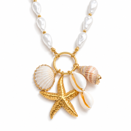 ELENYS Coastelle Charm  pozlacený set 18K žluté zlato
