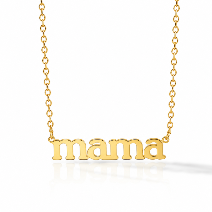 ELENYS Mama  pozlacený náhrdelník 18K žluté zlato