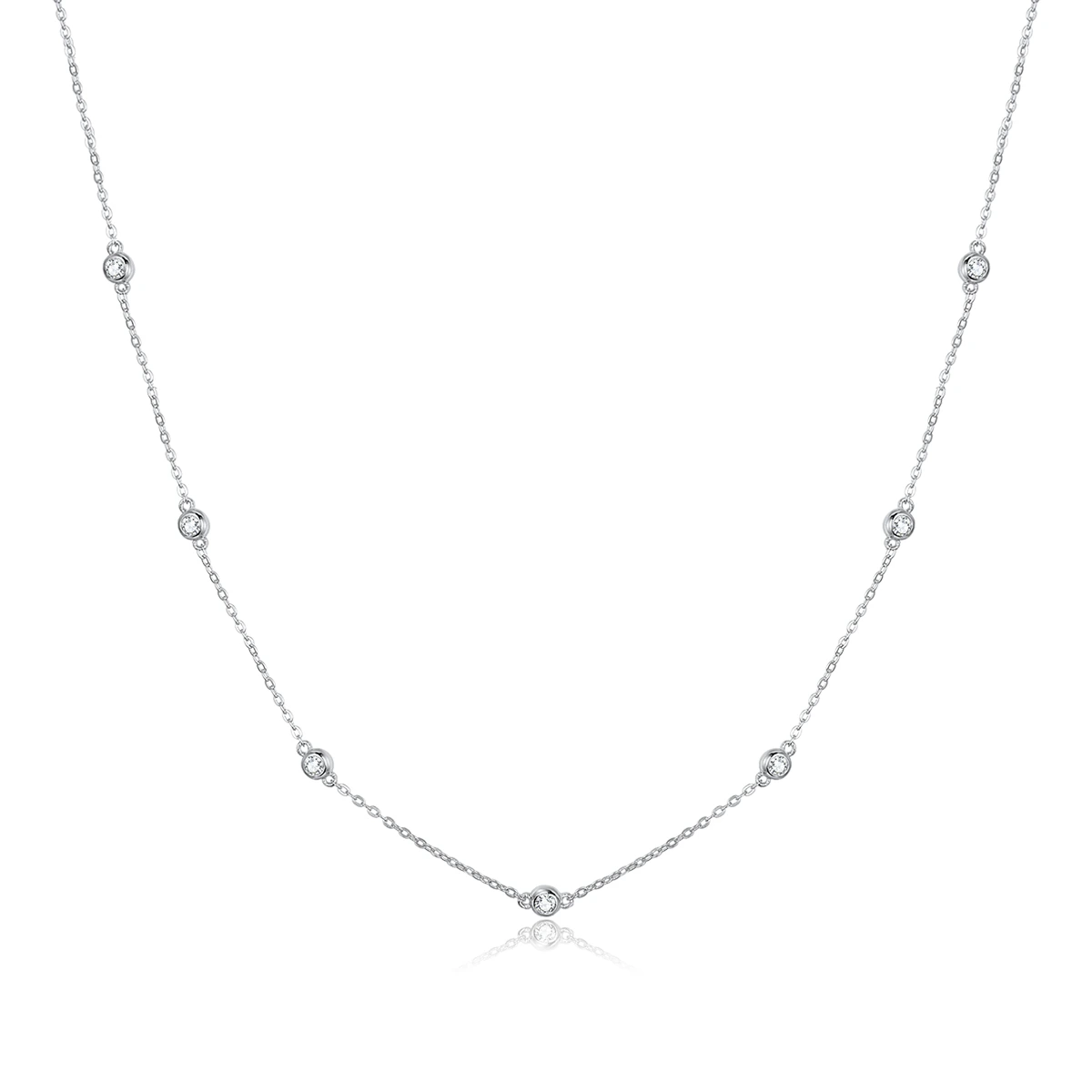 Elenys stříbrný náhrdelník Romantický třpyt
