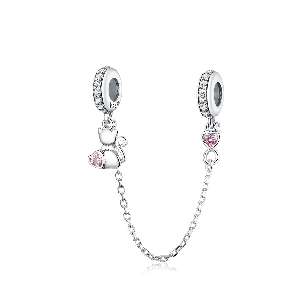 Elenys přívěsek Bezpečnostní řetízek Milovaná kočka