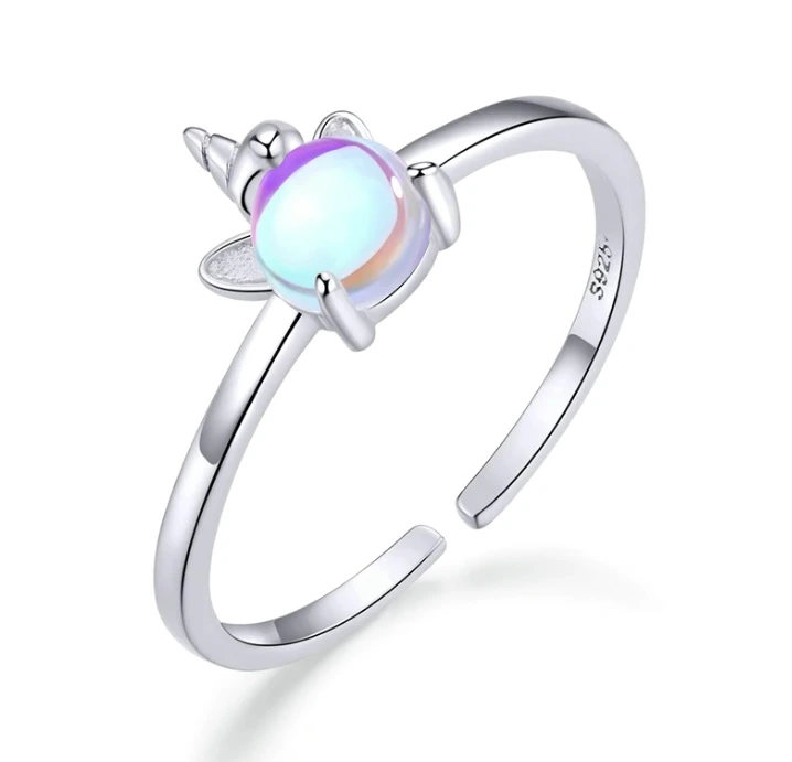 Elenys stříbrný nastavitelný prsten Jednorožec Unicorn Velikost: Nastavitelná 52-60 mm