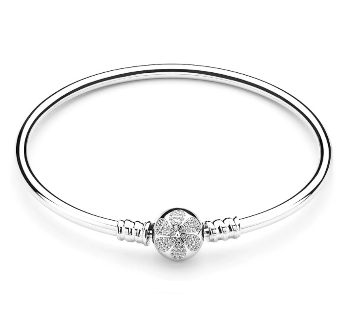 Elenys stříbrný rhodiovaný náramek na přívěsky Třpytivá sedmikráska Velikost: 19 cm