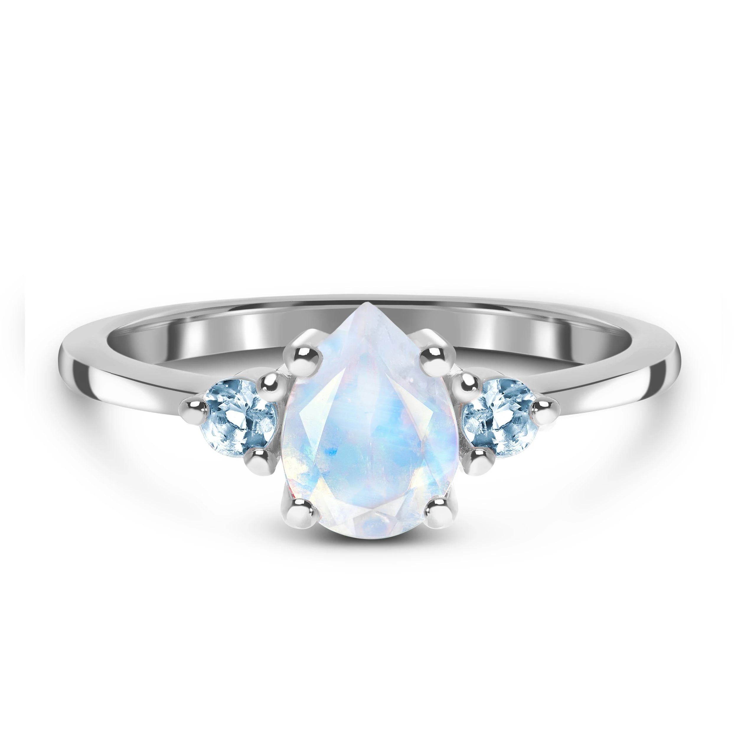 Emporial stříbrný prsten GU-DR9238R-SILVER-MOONSTONE-BLUETOPAZ Velikost: 6 (EU: 51-53)