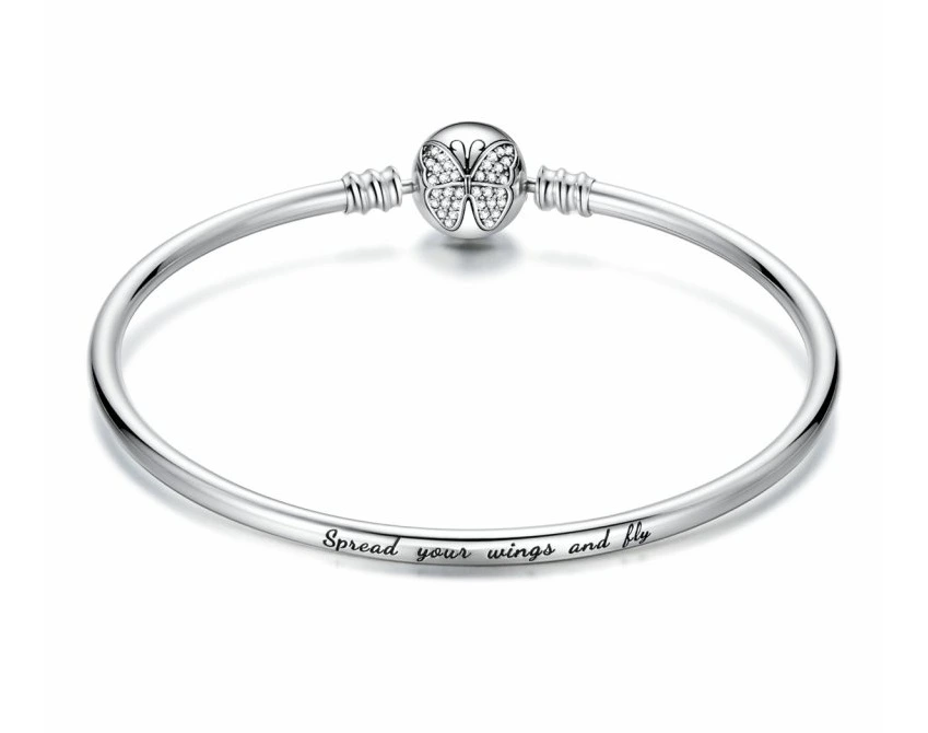 ELENYS Třpytivý motýl – náramek ze sterlingového stříbra 925 Velikost: 19 cm