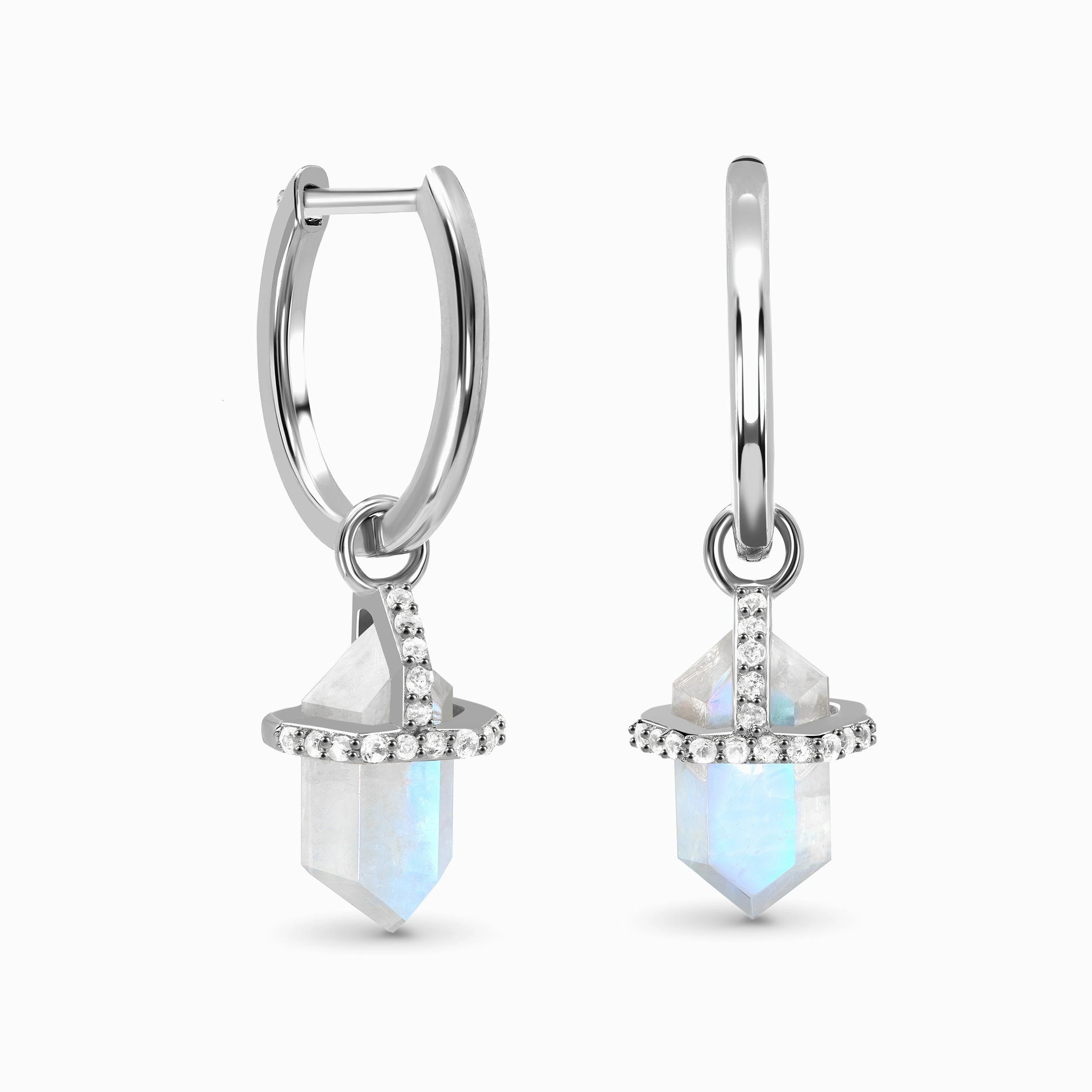 Emporial stříbrné visací náušnice GU-DR16430E-SILVER