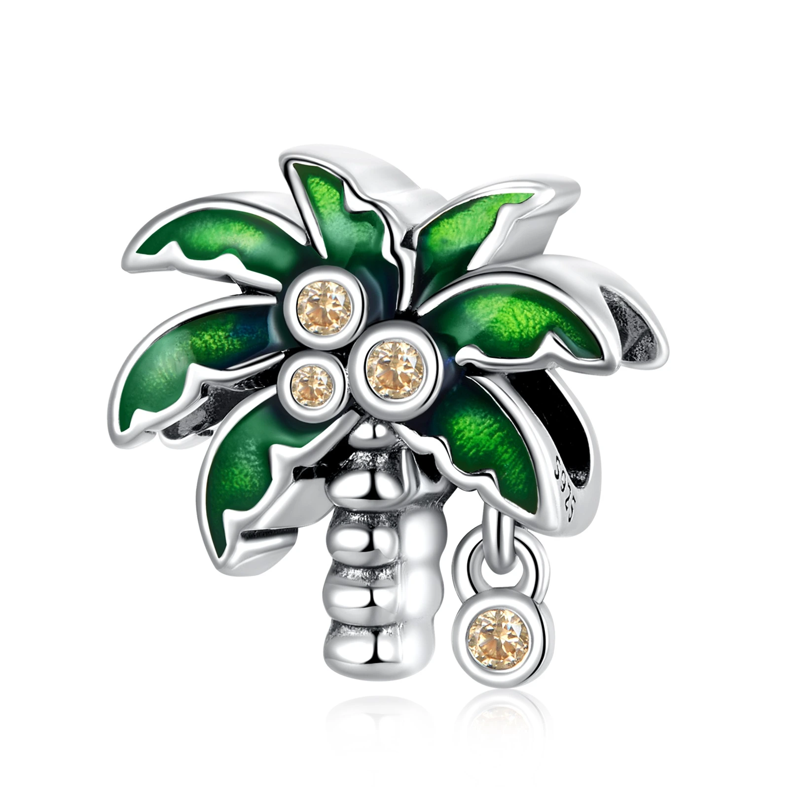 Elenys stříbrný přívěsek Exotická kokosová palma