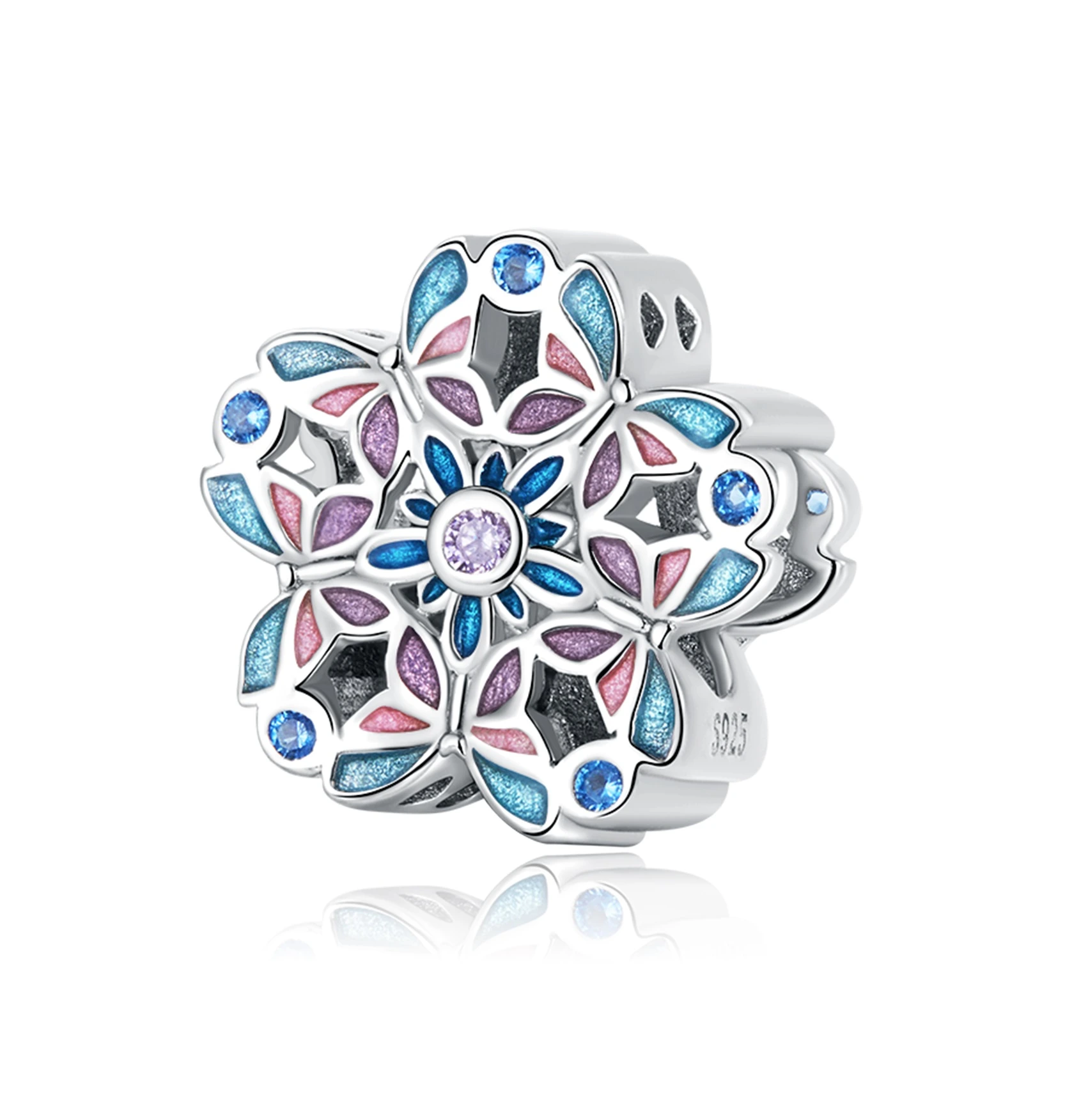 Elenys stříbrný přívěsek Motýlí květ