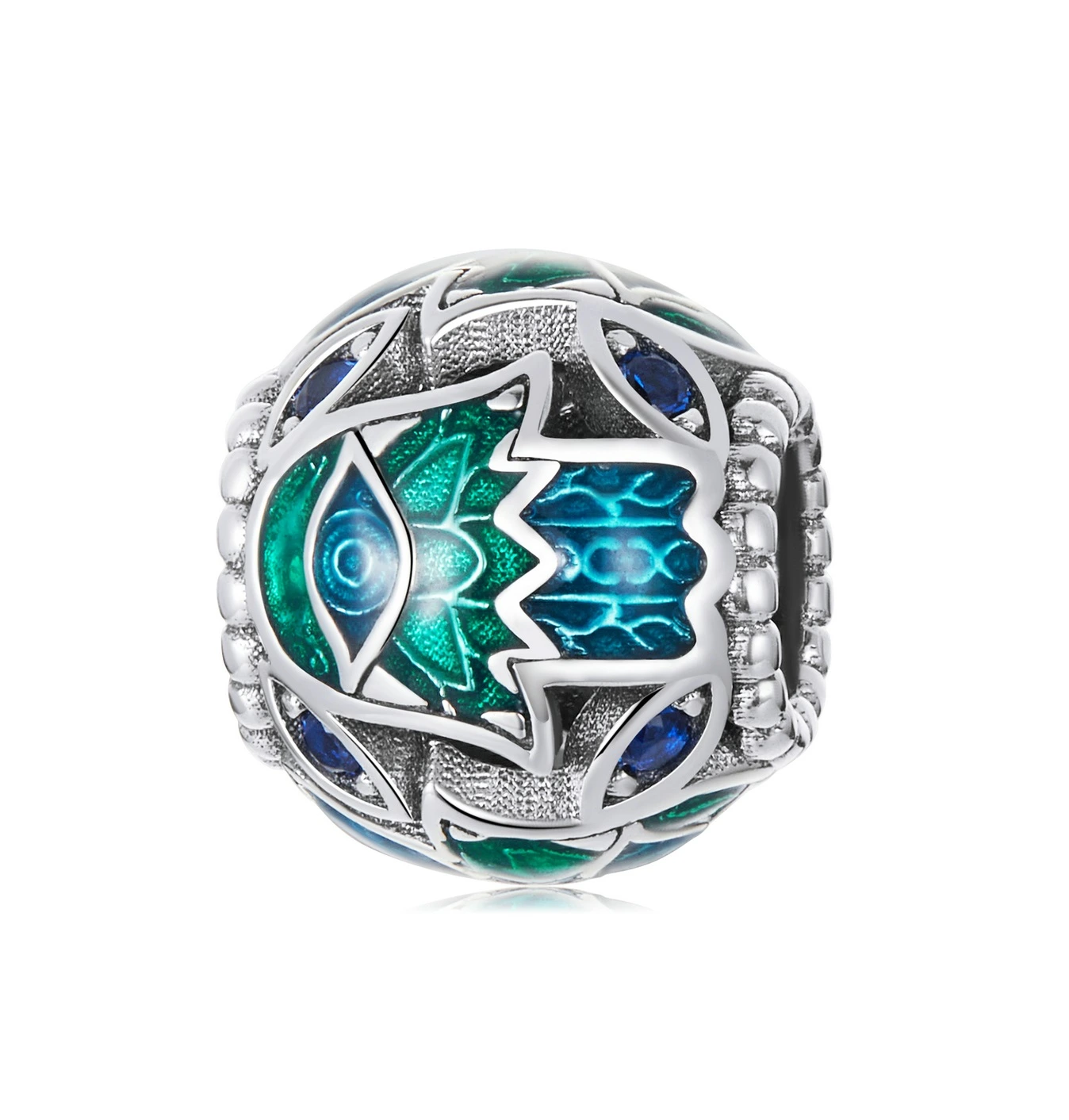 Elenys stříbrný přívěsek Ochranná ruka Fátimy Hamsa