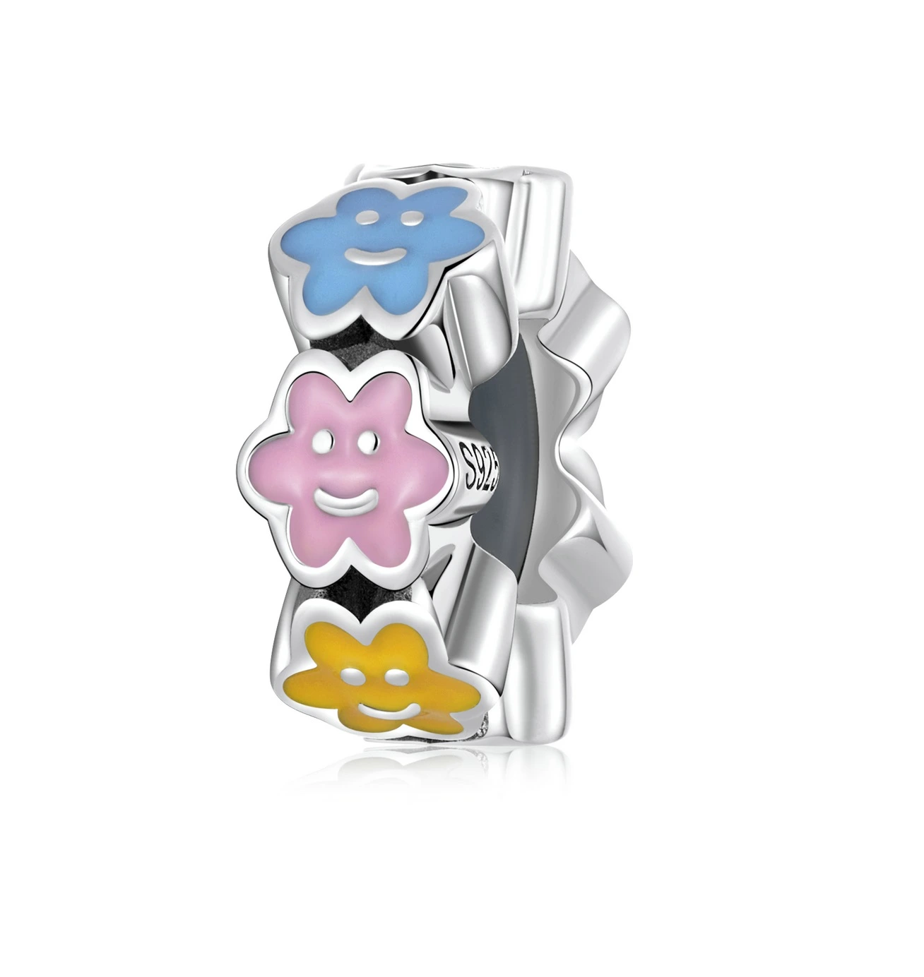 Elenys stříbrný přívěsek spacer Barevné mráčky