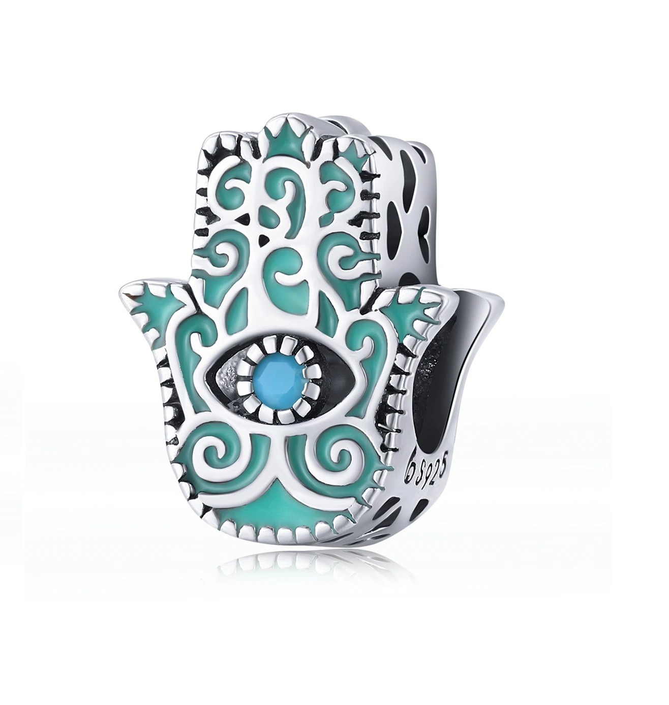 Elenys stříbrný přívěsek Hamsa ochranná ruka Fatimy