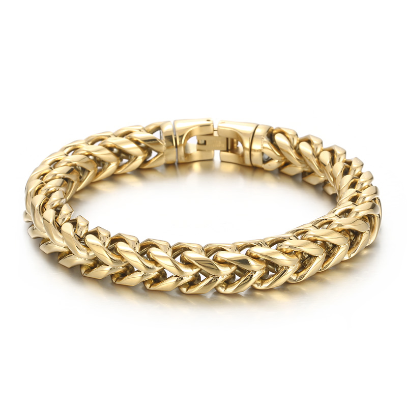 Elenys pánský náramek-Zlatá barva-23cm Velikost: 23 cm