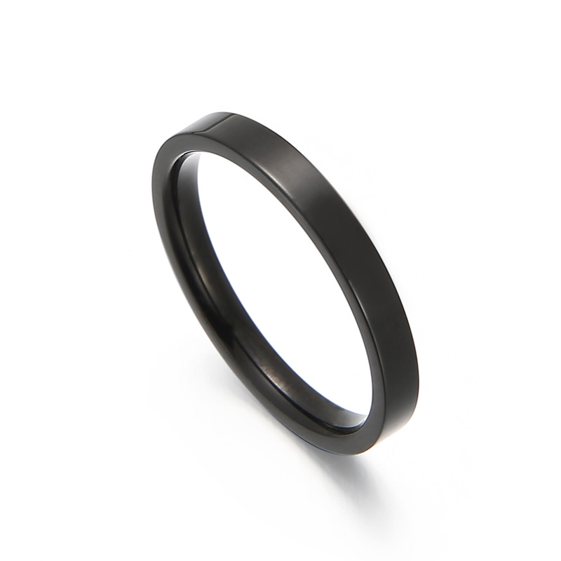 Elenys pánský prsten-3mm-černý Velikost: 6 (EU: 51-53)