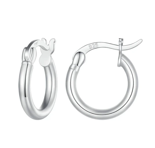 Elenys stříbrné kruhové náušnice-S