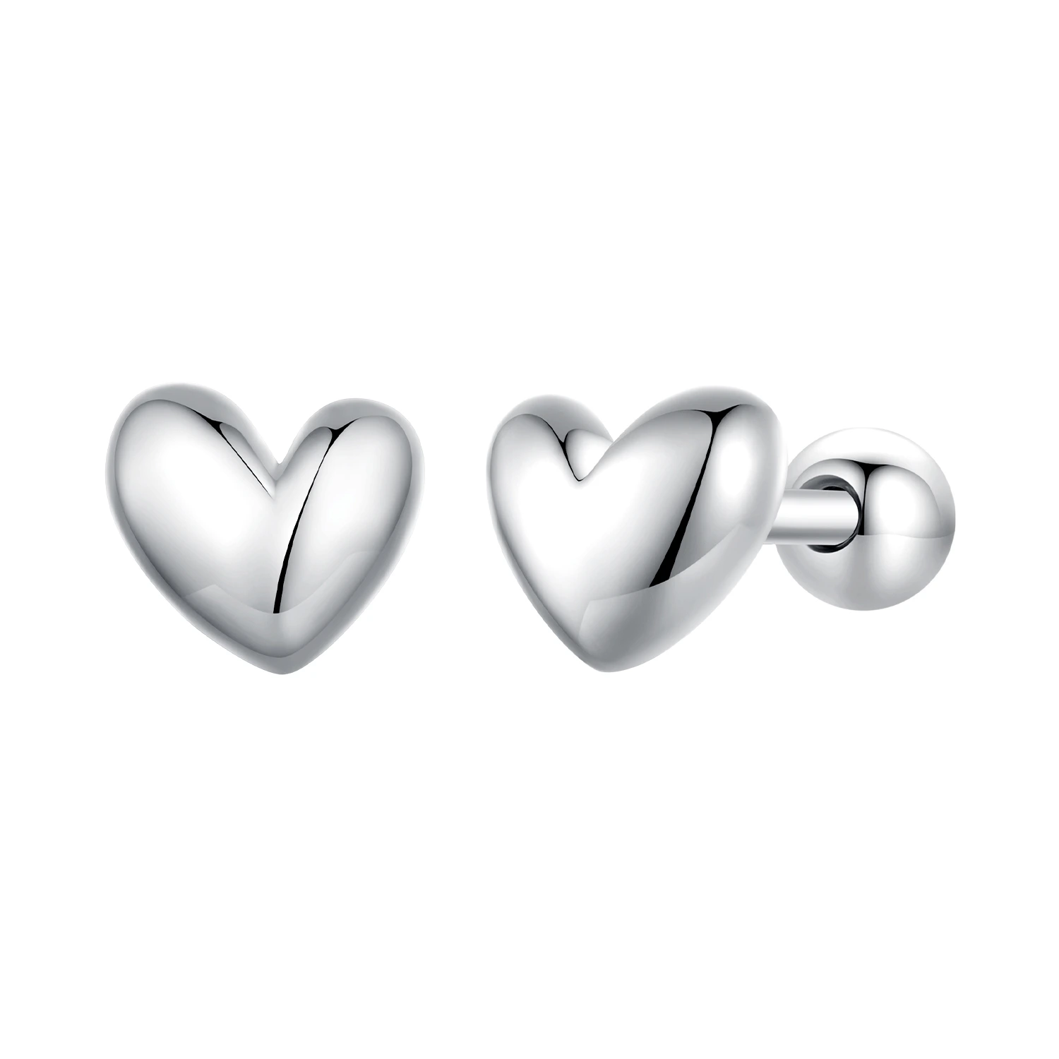 Elenys stříbrné náušnice Srdce