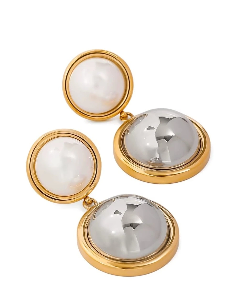 ELENYS Mirror – pozlacené náušnice 18K žluté zlato