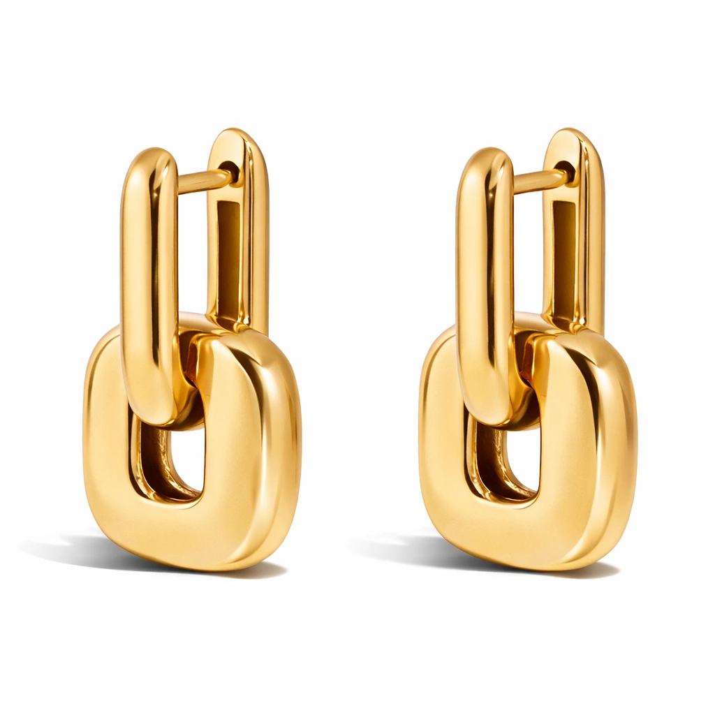 ELENYS Iconic – pozlacené náušnice 18K žluté zlato