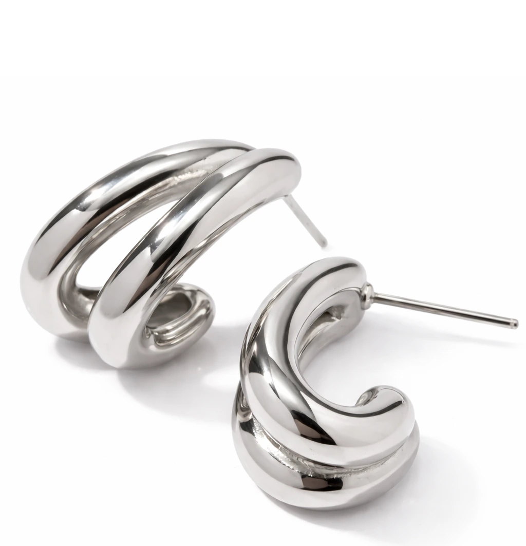 ELENYS Twist – náušnice z prémiové oceli
