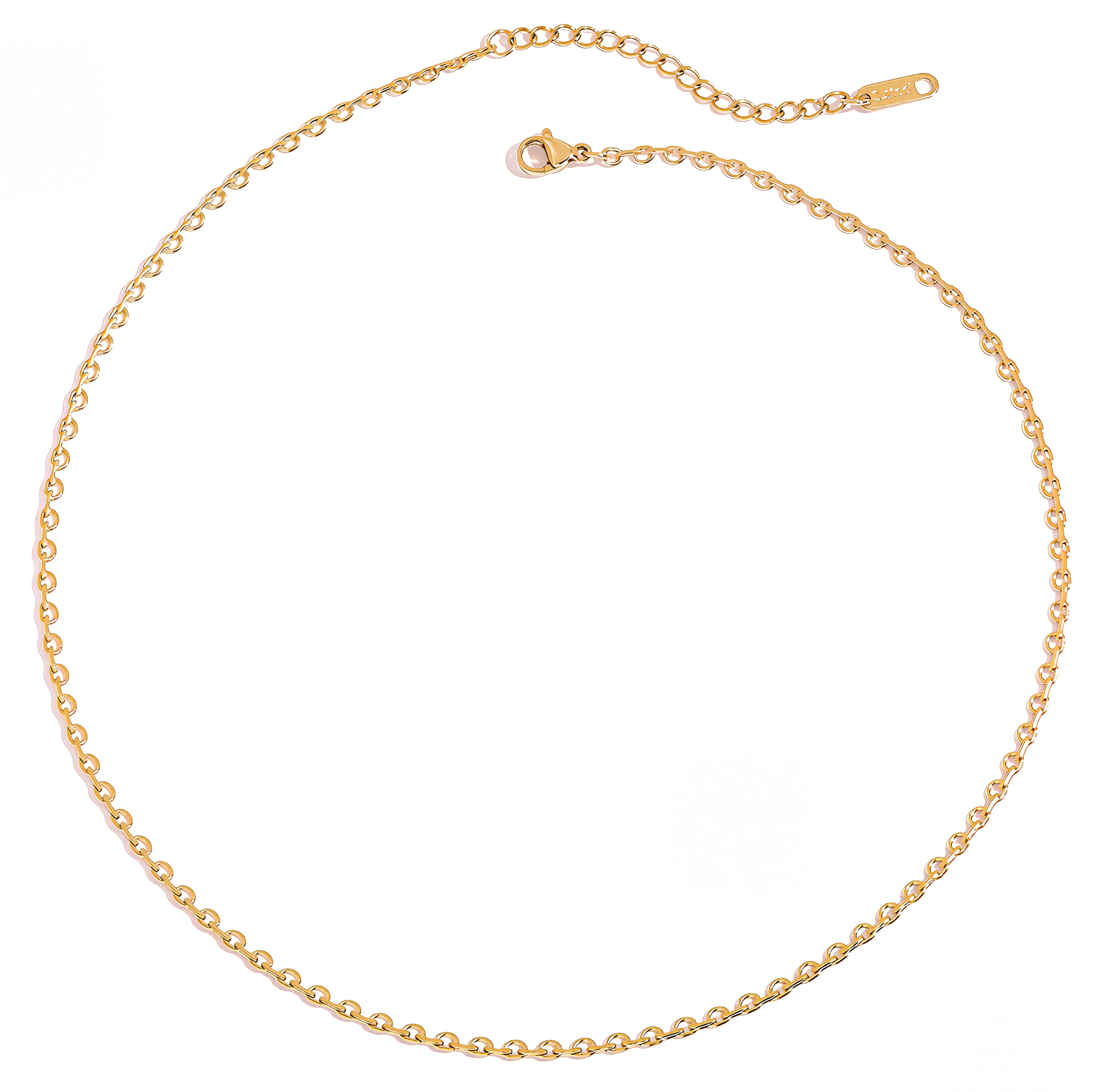 ELENYS Petite Chain – pozlacený náhrdelník 18K žluté zlato Délka: 40+5 cm / max. 45 cm