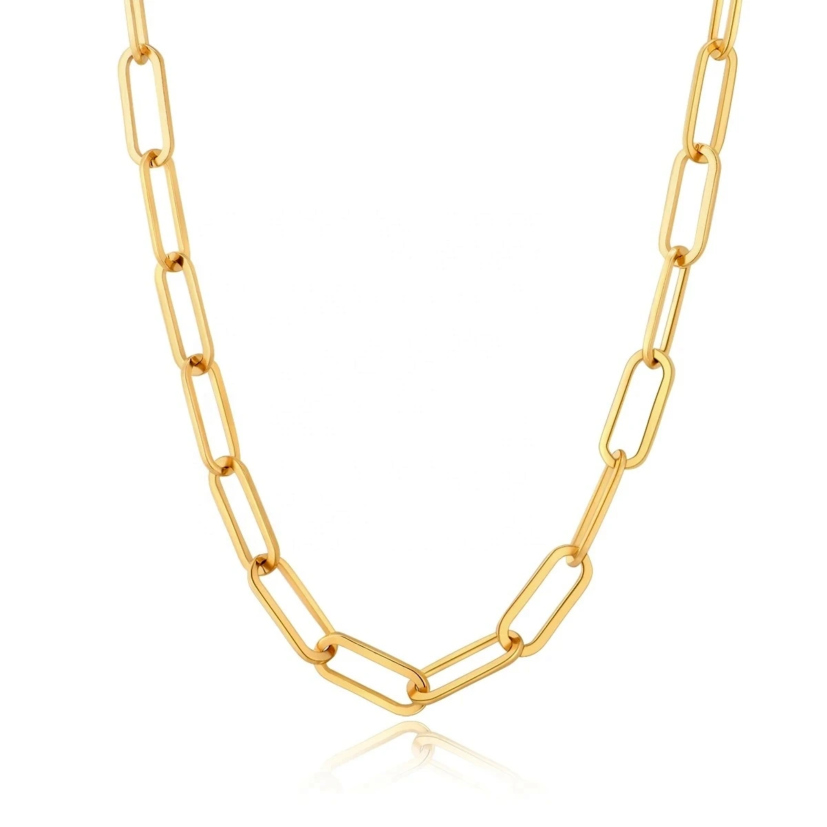 ELENYS Grande Chain – pozlacený náhrdelník 18K žluté zlato Délka: 39+6 cm / max. 45 cm