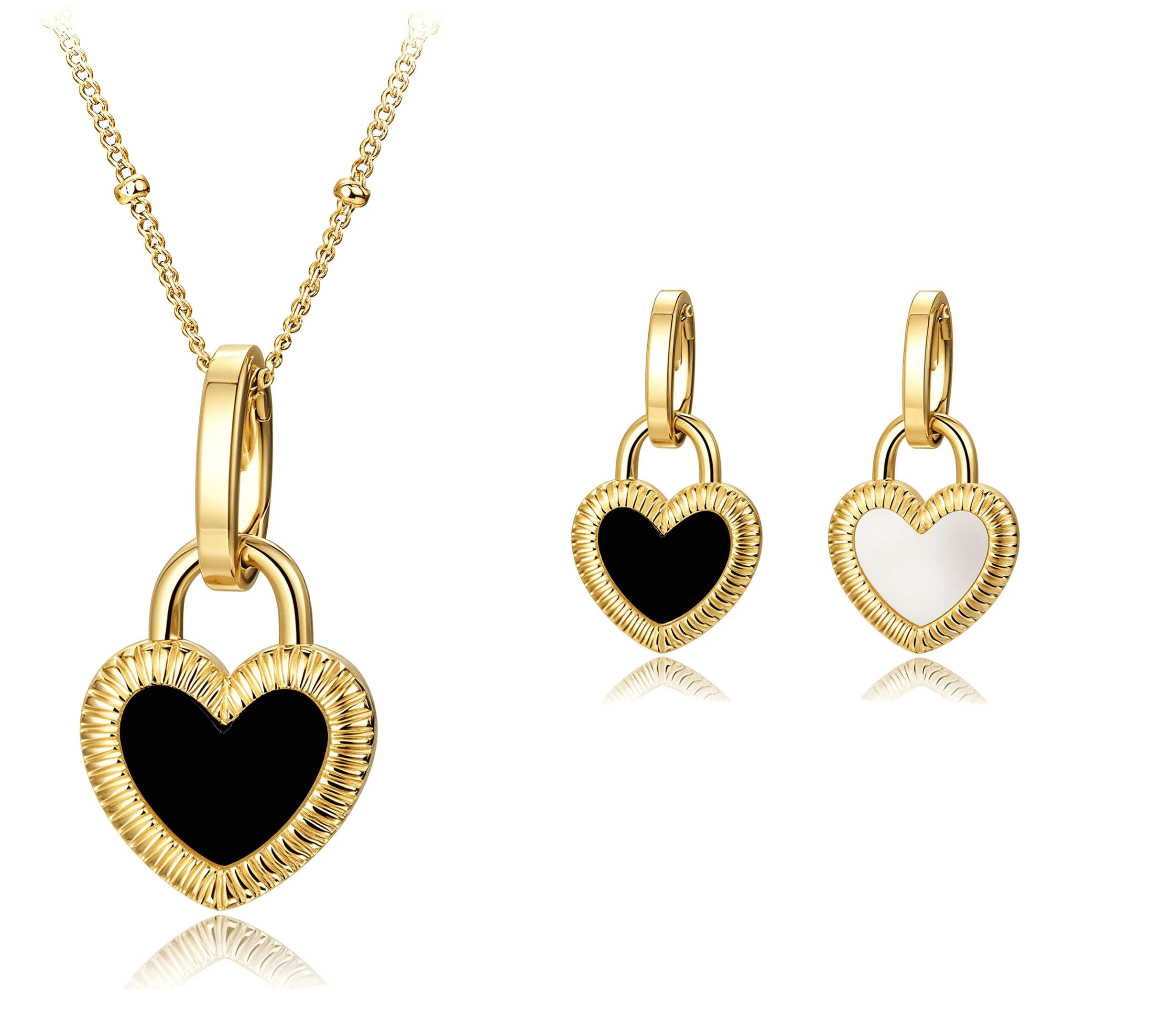 ELENYS Reverso – pozlacený náhrdelník 18K žluté zlato Délka: 39+5 cm / max. 44 cm