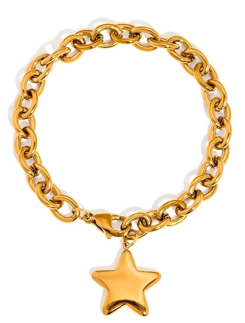 ELENYS Nova – pozlacený náramek 18K žluté zlato Délka náramku: 20,5 cm