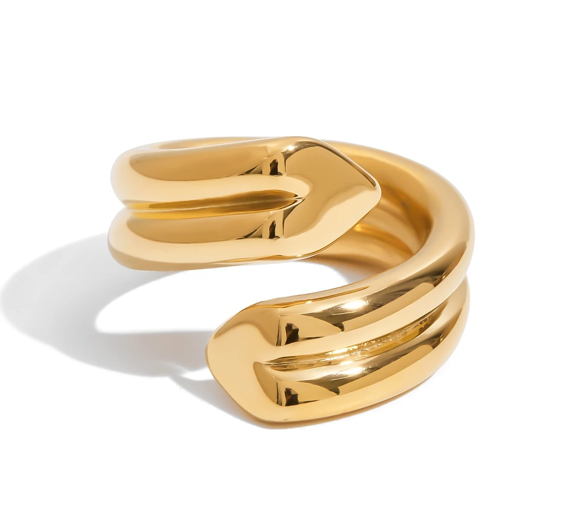 ELENYS Aurea – pozlacený prsten 18K žluté zlato Velikost: 6 (EU: 51-53)