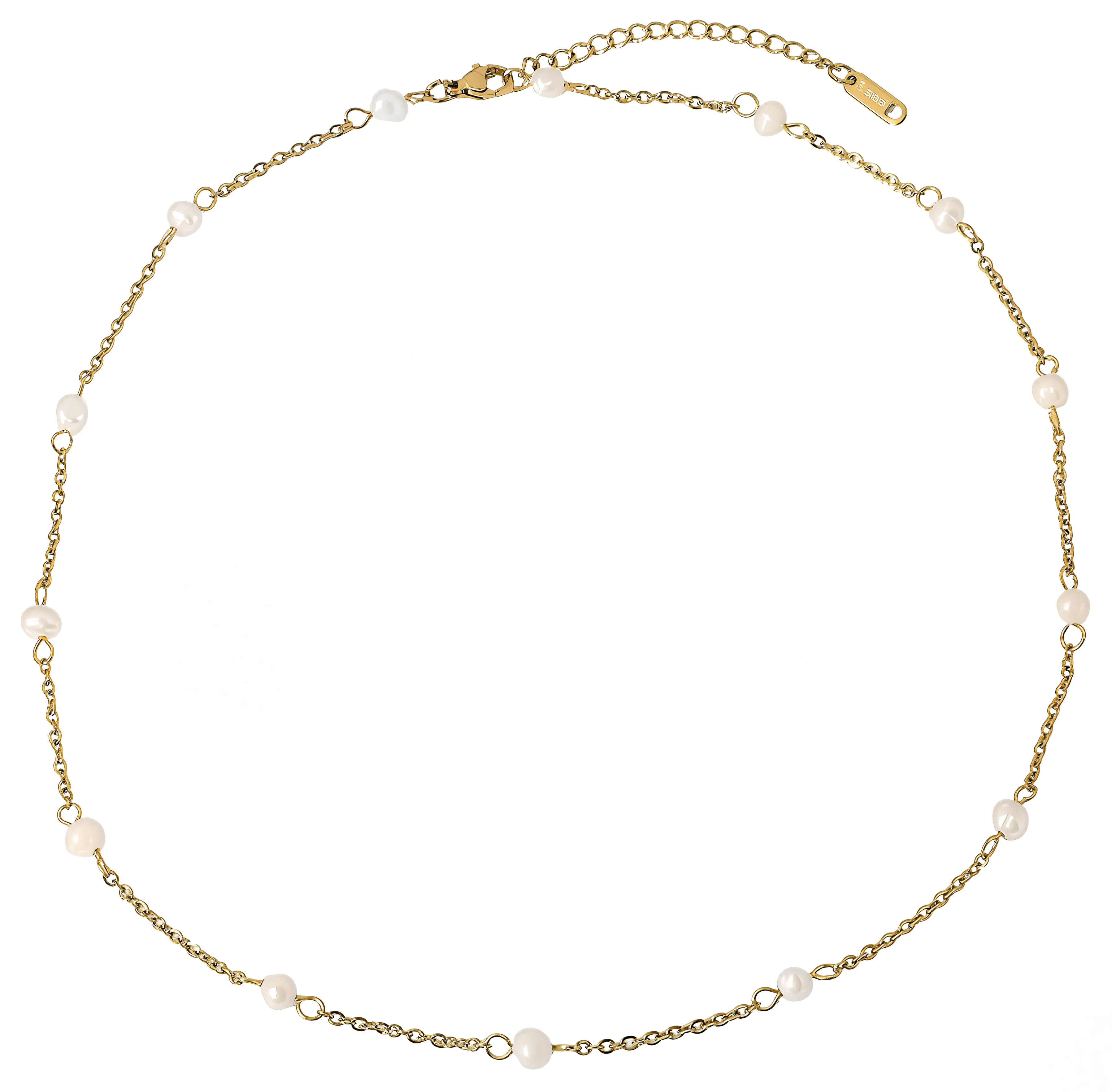 ELENYS Pure Pearl – pozlacený náhrdelník 18K žluté zlato Délka: 45+5 cm / max. 50 cm