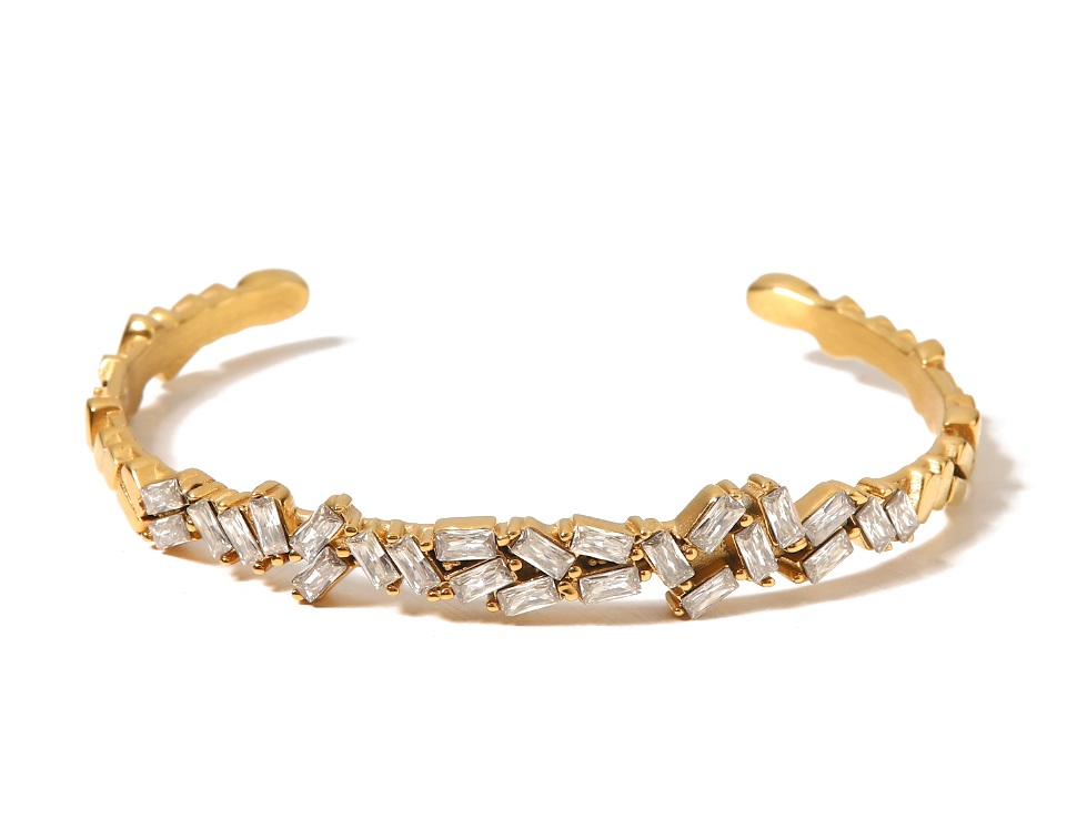 ELENYS Lumi Grace – pozlacený náramek 18K žluté zlato Délka náramku: 16-18 cm