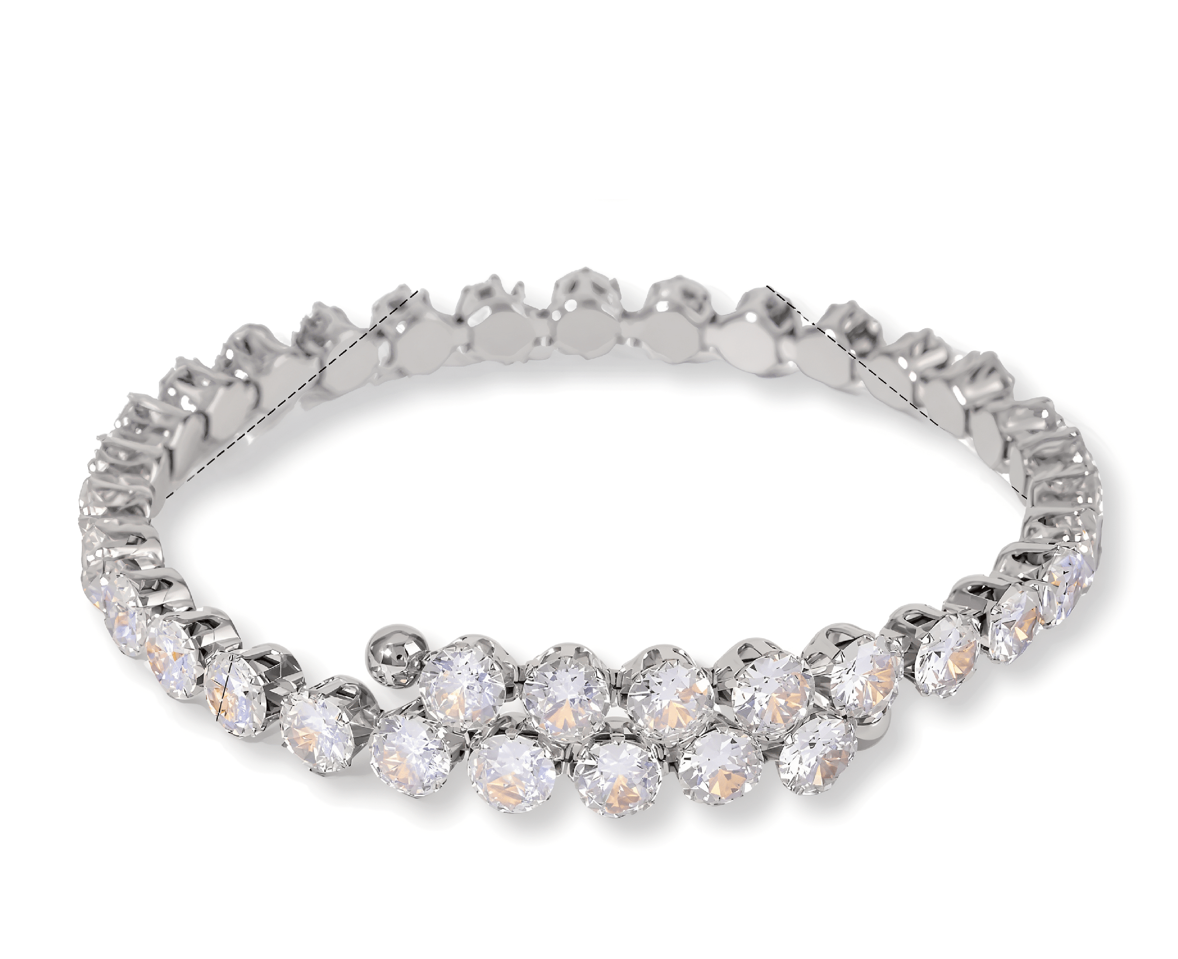 ELENYS Luminara – náramek z prémiové oceli Délka náramku: 16-18 cm