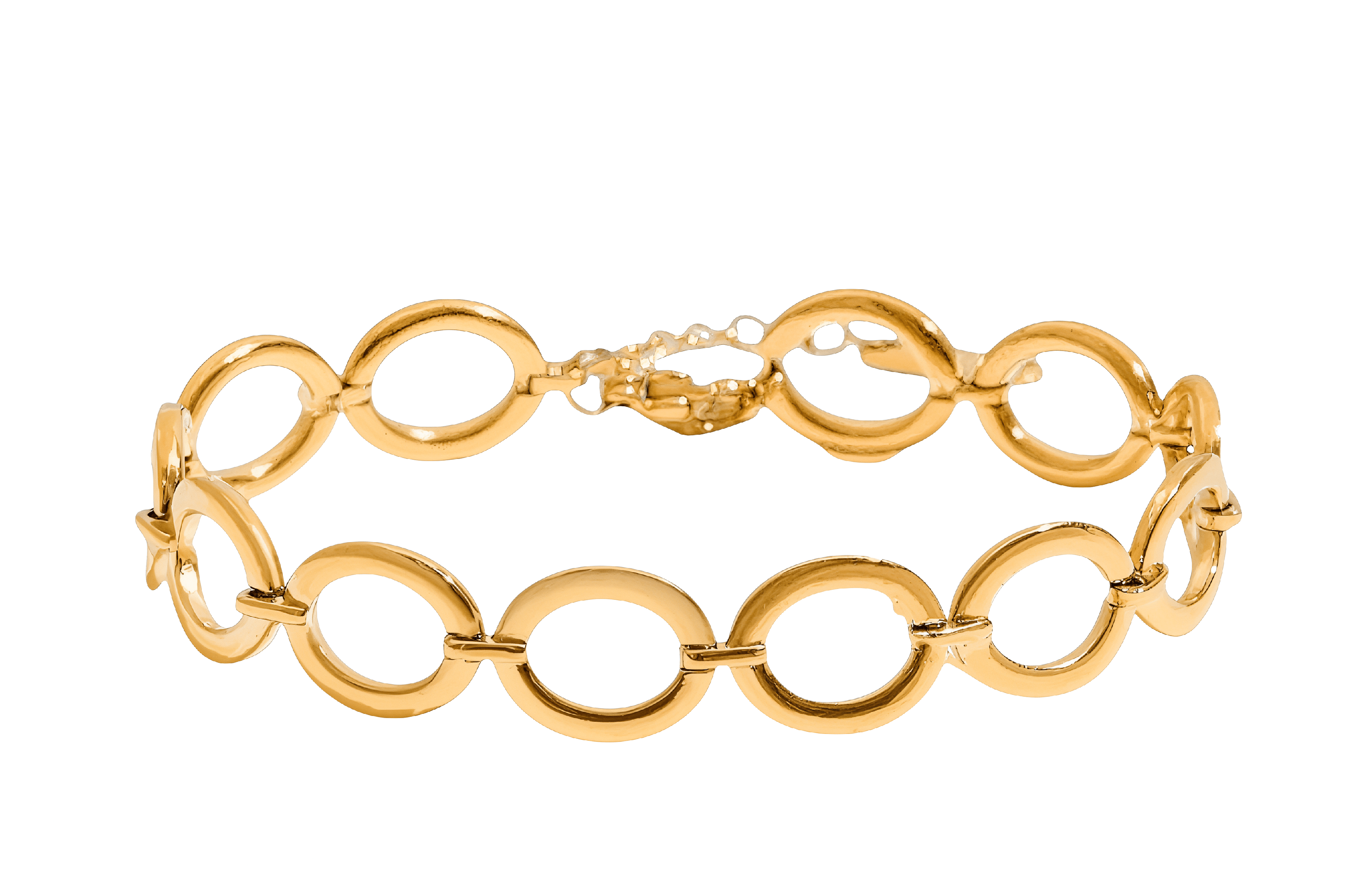 ELENYS Verona Round – pozlacený náramek 18K žluté zlato Délka náramku: 16+5 cm / max. 21 cm