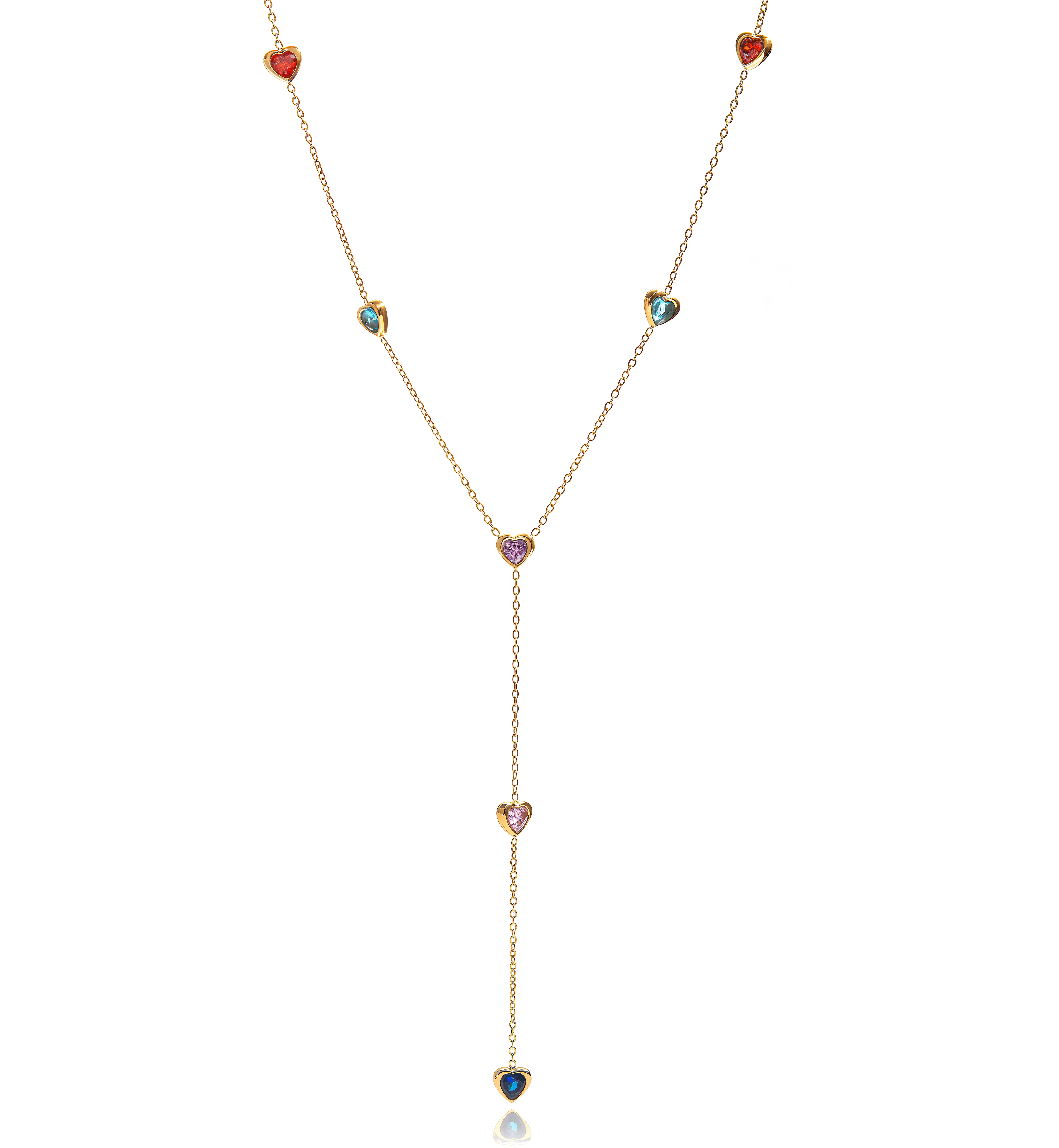 ELENYS Amoria – pozlacený náhrdelník 18K žluté zlato Délka: 56+5 cm / max. 61 cm