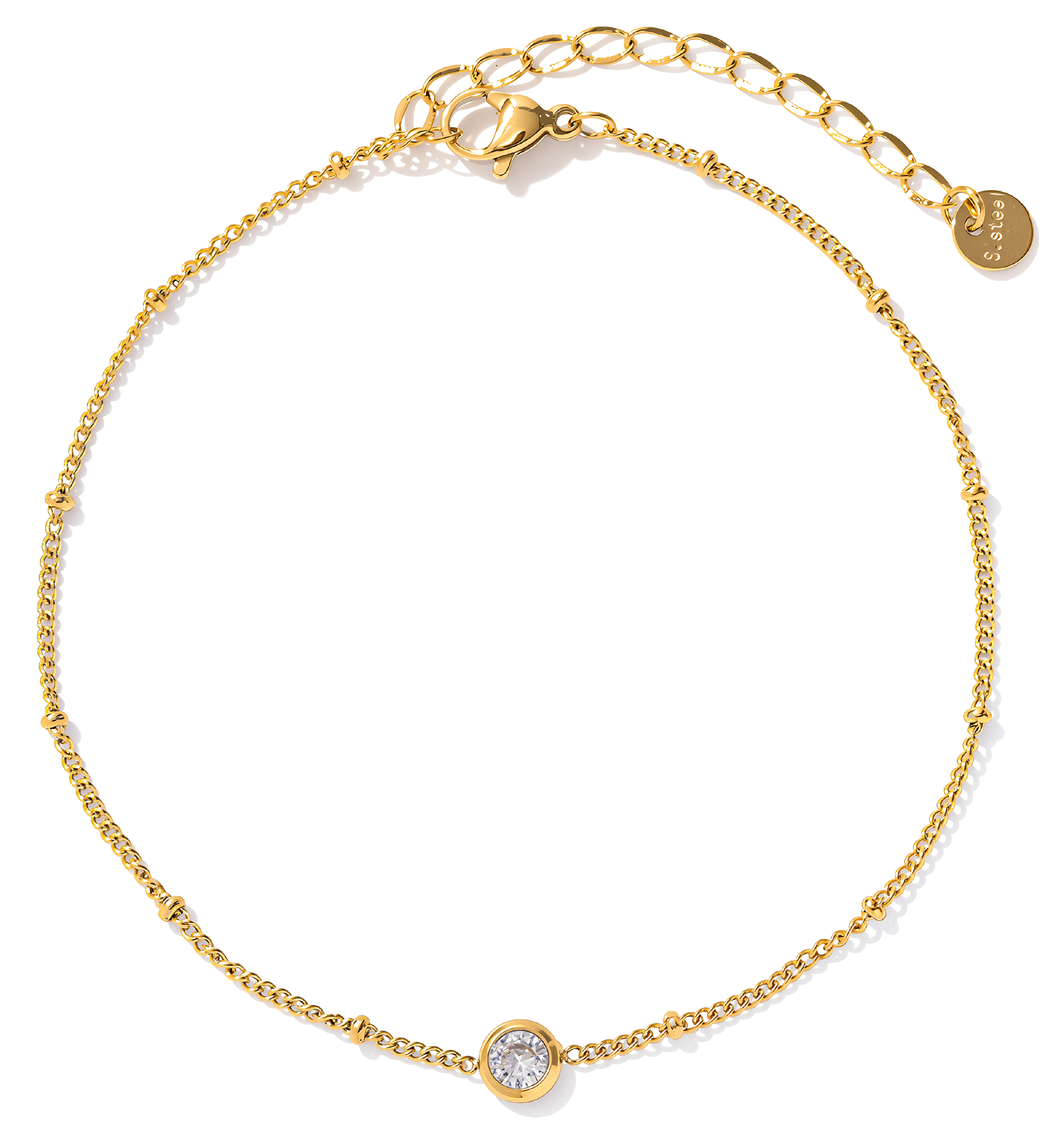 ELENYS Liora – pozlacený náramek 18K žluté zlato Délka náramku: 21+5 cm / max. 26 cm