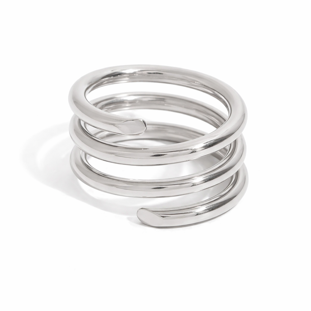 ELENYS Layers Max – prsten z prémiové oceli Velikost: 6 (EU: 51-53)