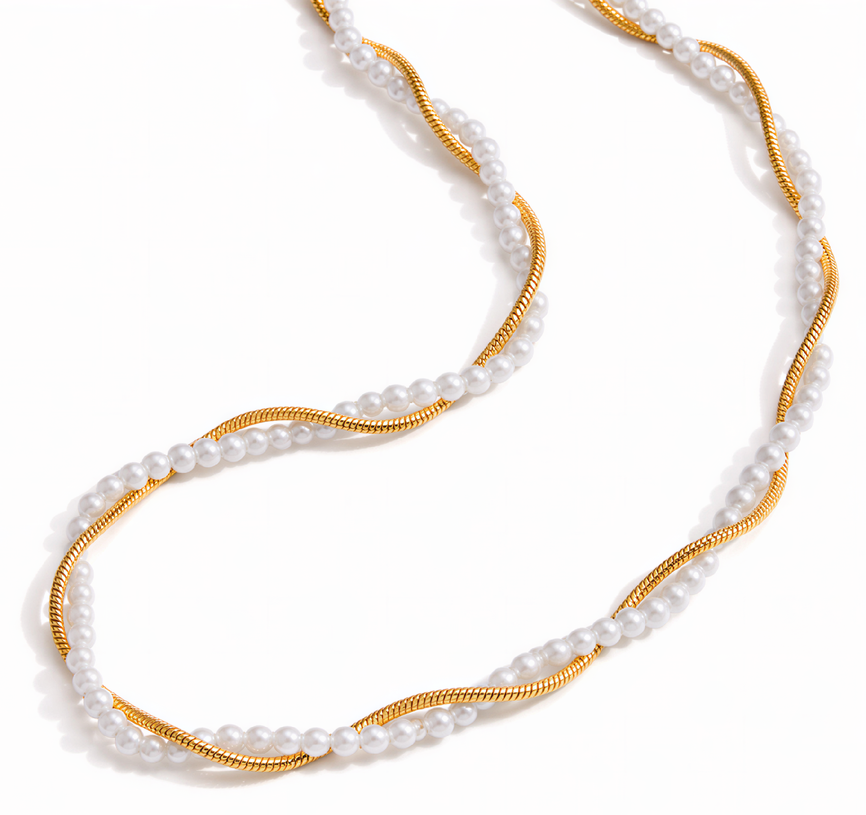 ELENYS Seline – pozlacený náhrdelník 18K žluté zlato Délka: 44+5 cm / max. 49 cm