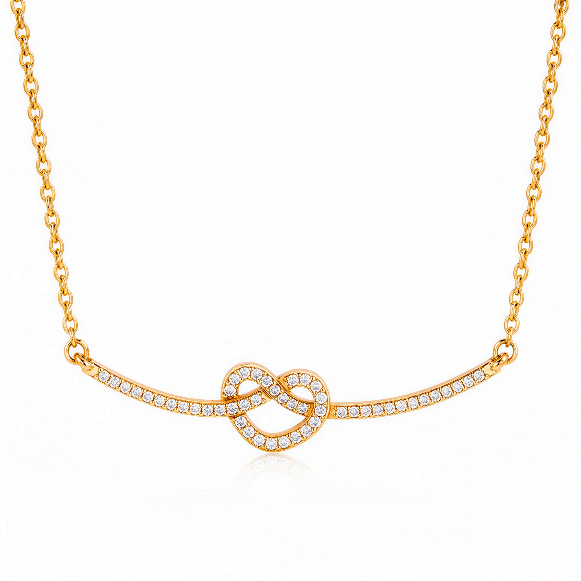 ELENYS Seline – pozlacený náhrdelník 18K žluté zlato Délka: 40+5 cm / max. 45 cm