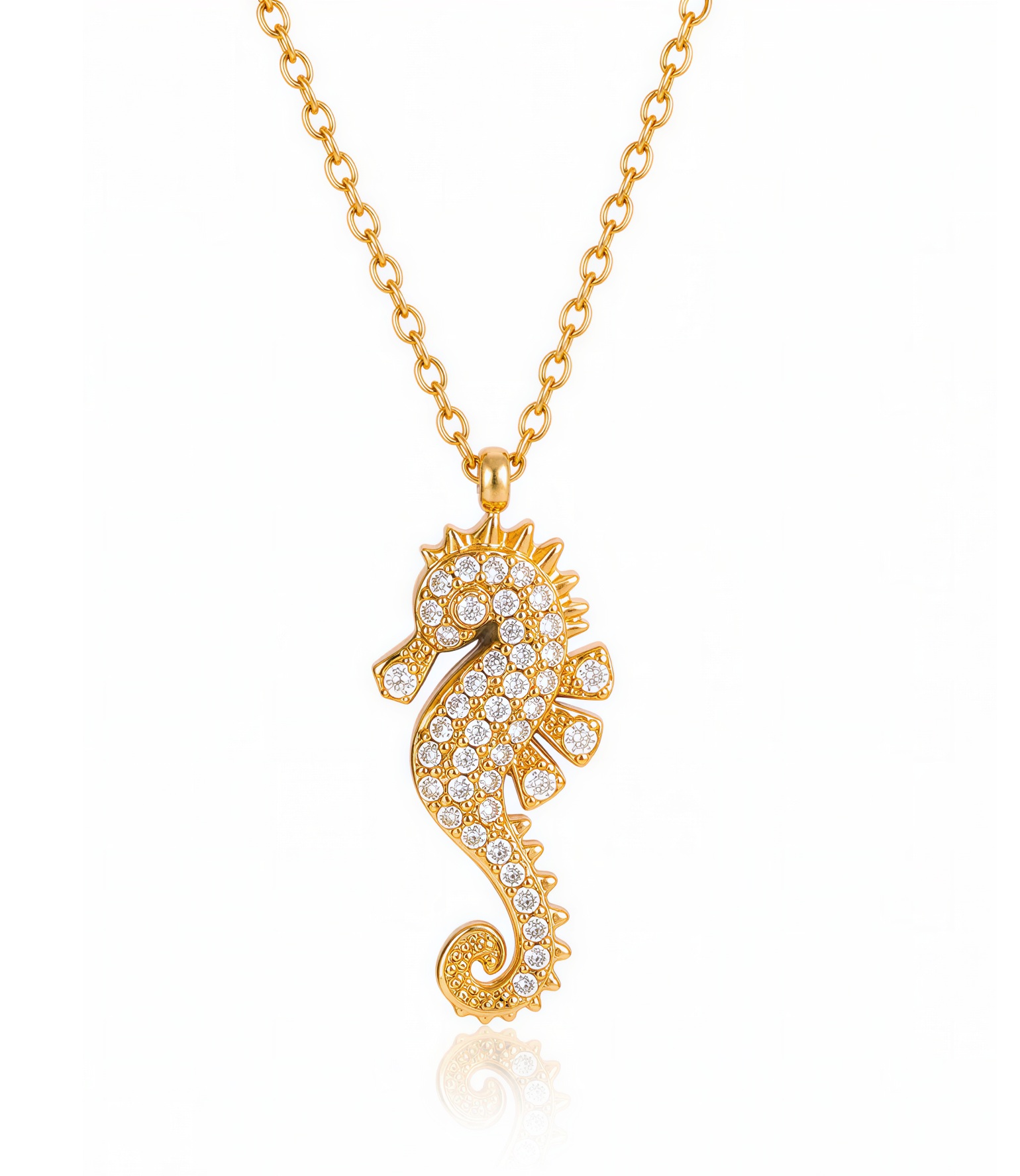 ELENYS Seline – pozlacený náhrdelník 18K žluté zlato Délka: 45+5 cm / max. 50 cm