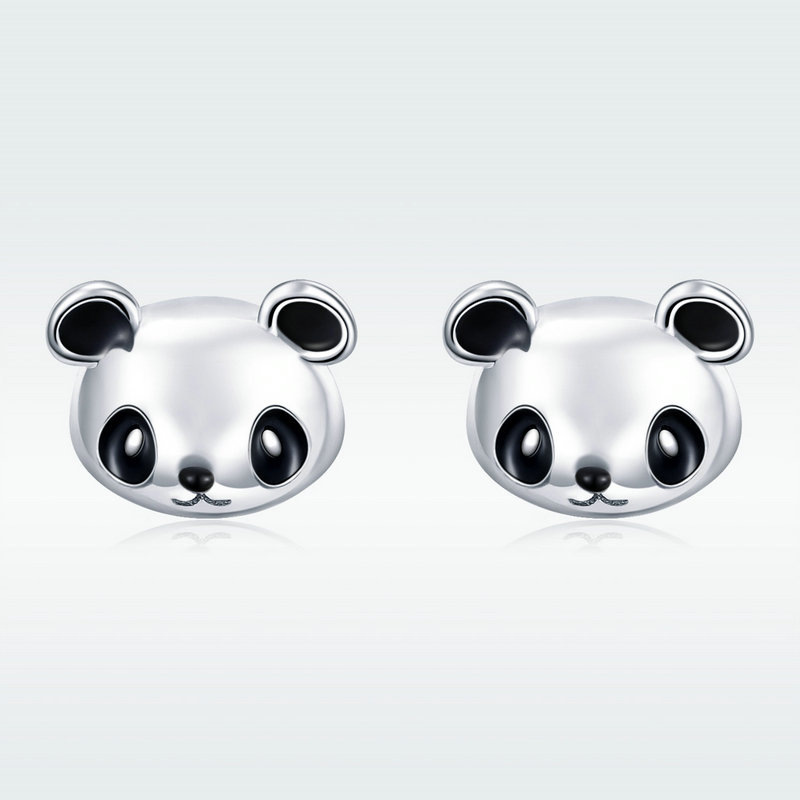 Elenys stříbrné náušnice Roztomilý panda (obrázek 5)