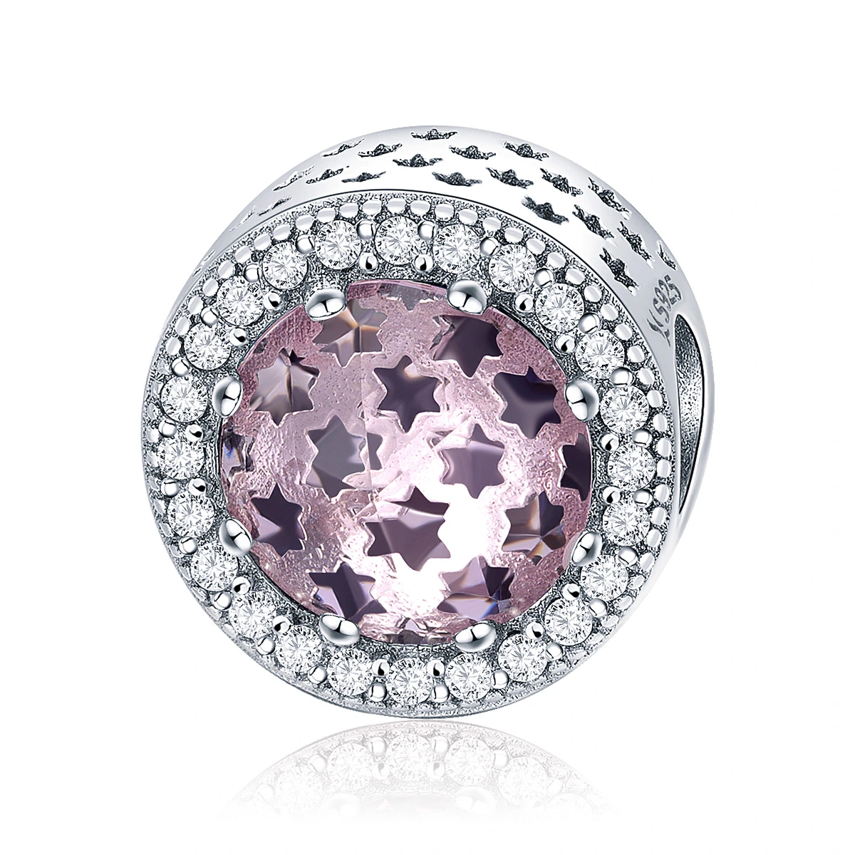 Elenys stříbrný přívěsek Královsky růžová záře