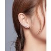 Elenys stříbrné náušnice přes ucho Třpytivé kameny