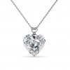 Swarovski Crystals Pendant Cheery Heart Front