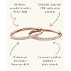Elenys pozlacené náušnice s krystaly Swarovski® 18K růžové zlato